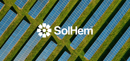SolHem太阳能电池板品牌标识设计
