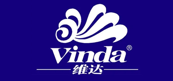 蓝色经典，柔美舒适，高雅洁净的生活卫生用品品牌-Vinda维达-LOGO设计内涵与品牌设计欣赏